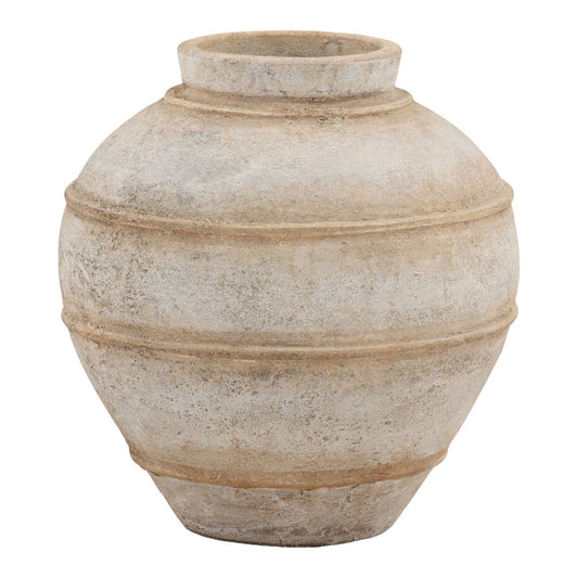 Natural Terracotta Vase 17.5 in Wide