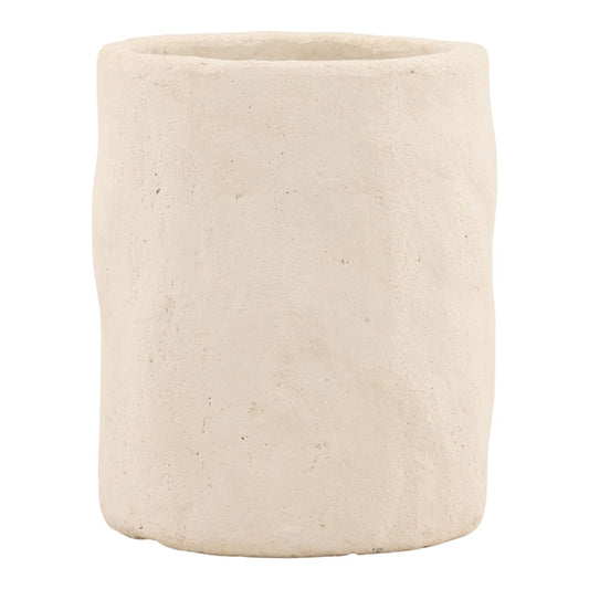 Off White Cement Planter 20 in Wide