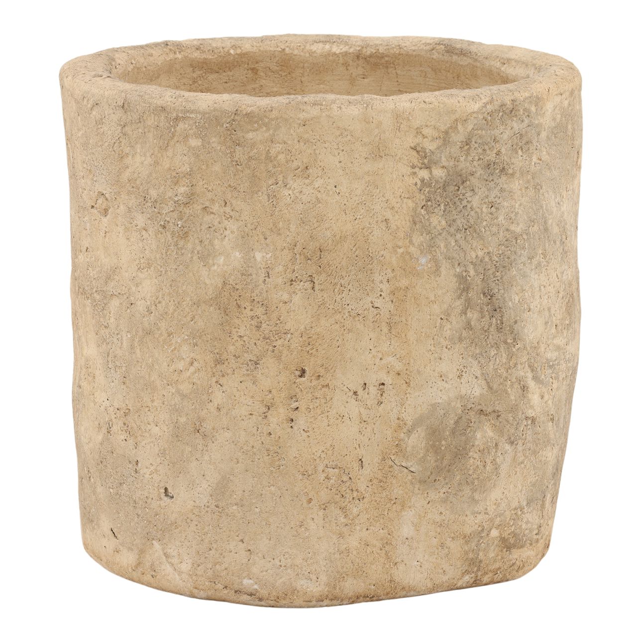 Brown Cement Planter 18.5 in Wide