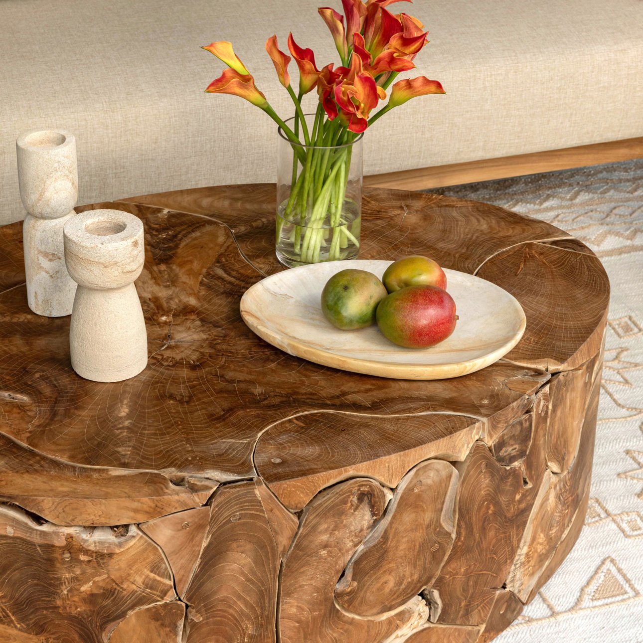 Natural Palimanan Stone Holder 4 in Wide