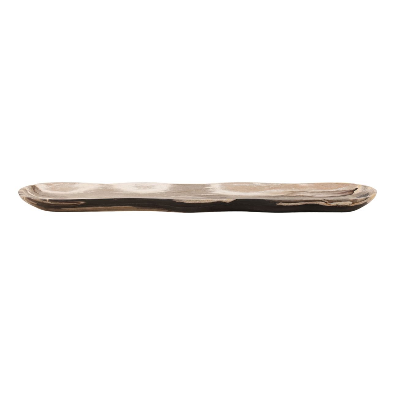 Black Petrified Wood Tray 27.5 in Wide
