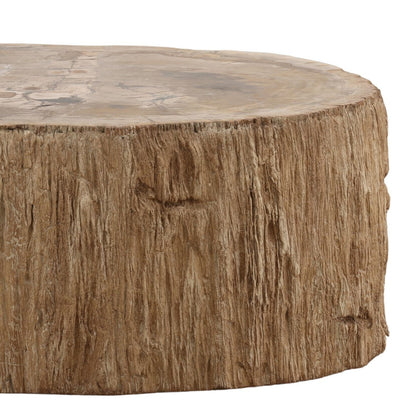 Light Natural Petrified Wood Table 32 in Wide
