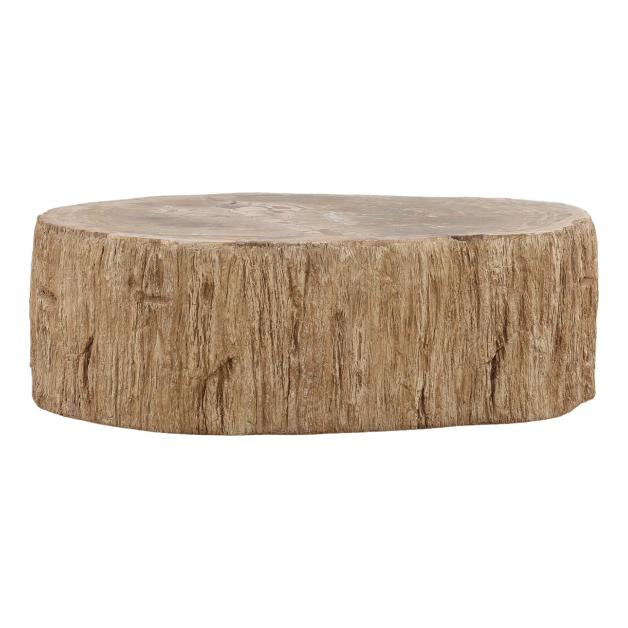 Light Natural Petrified Wood Table 32 in Wide