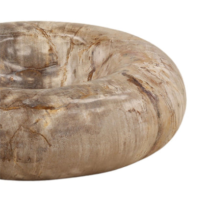 Natural Petrified Wood Tray 12 in Wide