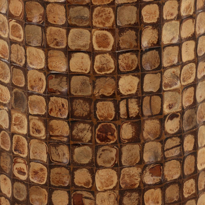 Natural Coconut Shell Tiles Table 16 in Wide
