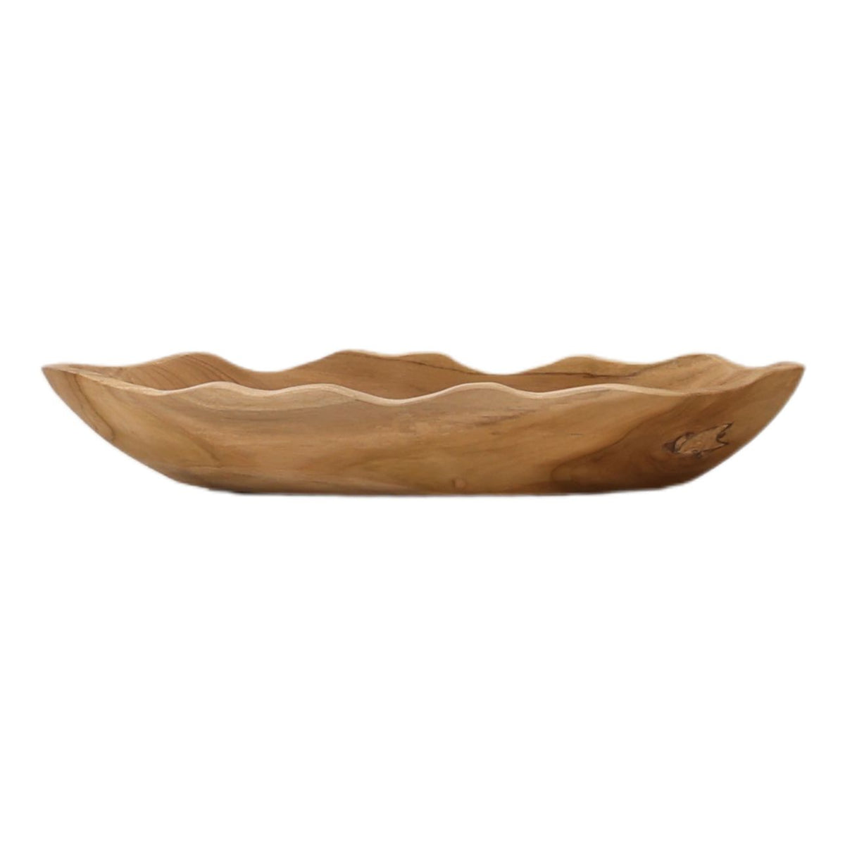 Elevated Teak Wood Decor Accent