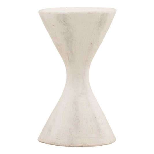 Off White Brown Stone Planter 17.5 in Wide