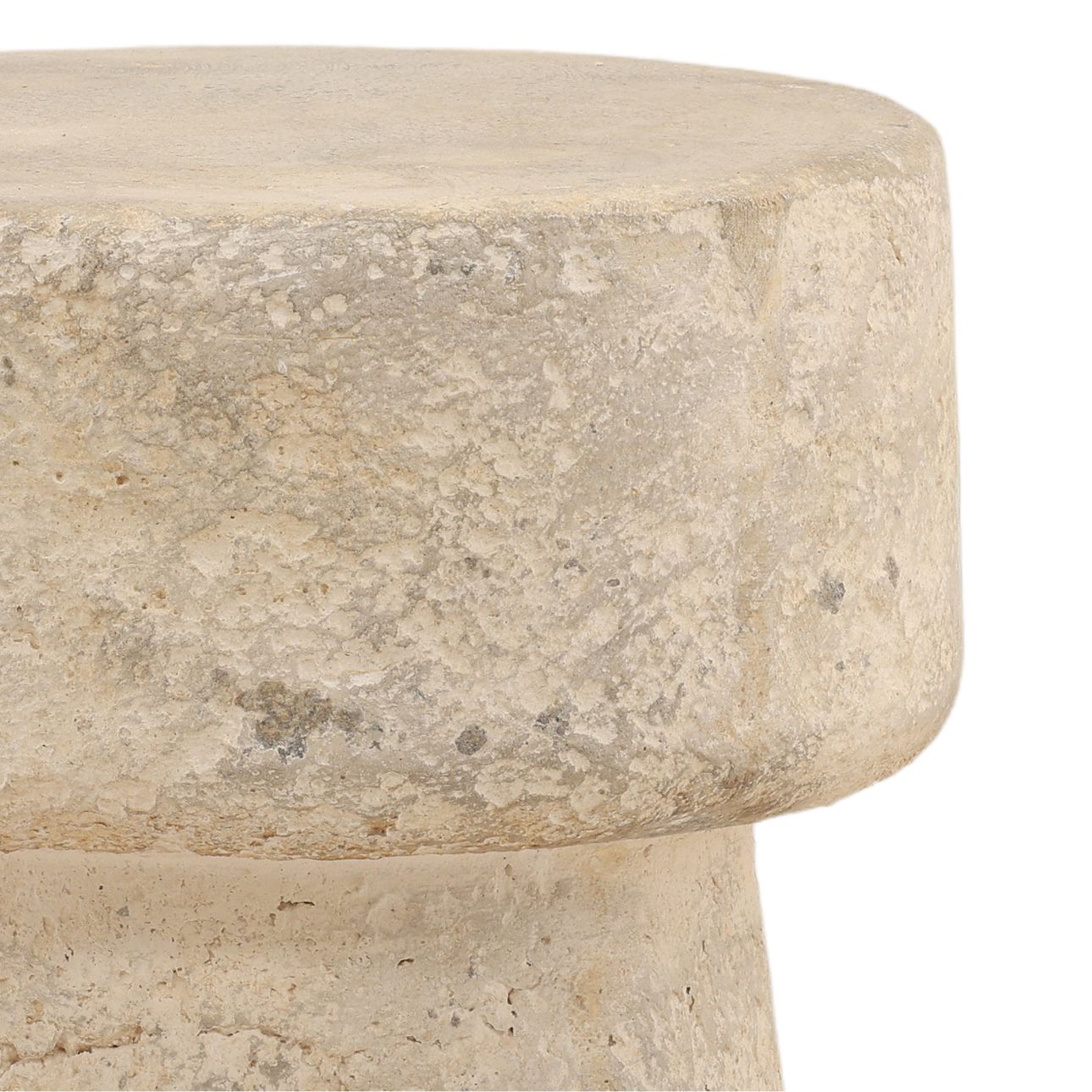 Natural Brown Stone Table 14 in Wide