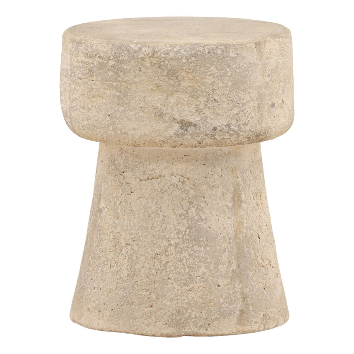 Heritage Brown Stone Side Table