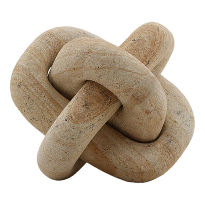 Natural Brown Stone Sculpture 5.5 in Wide