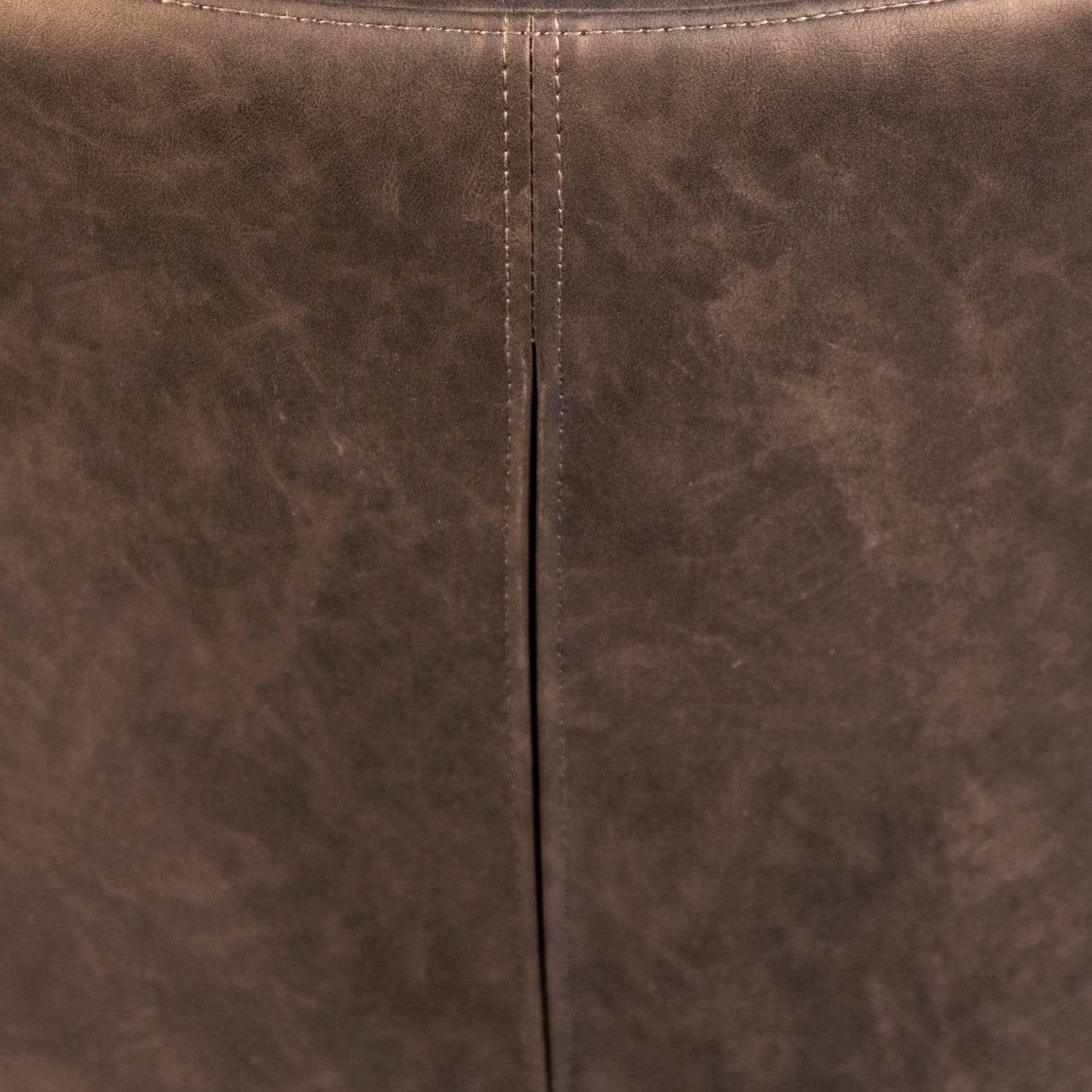 Charcoal and Black PU Leather Upholstery and Metal Legs Chair 20 in Wide