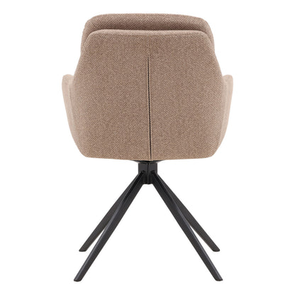 Heritage Polyester Upholstery and Steel Dining Chair