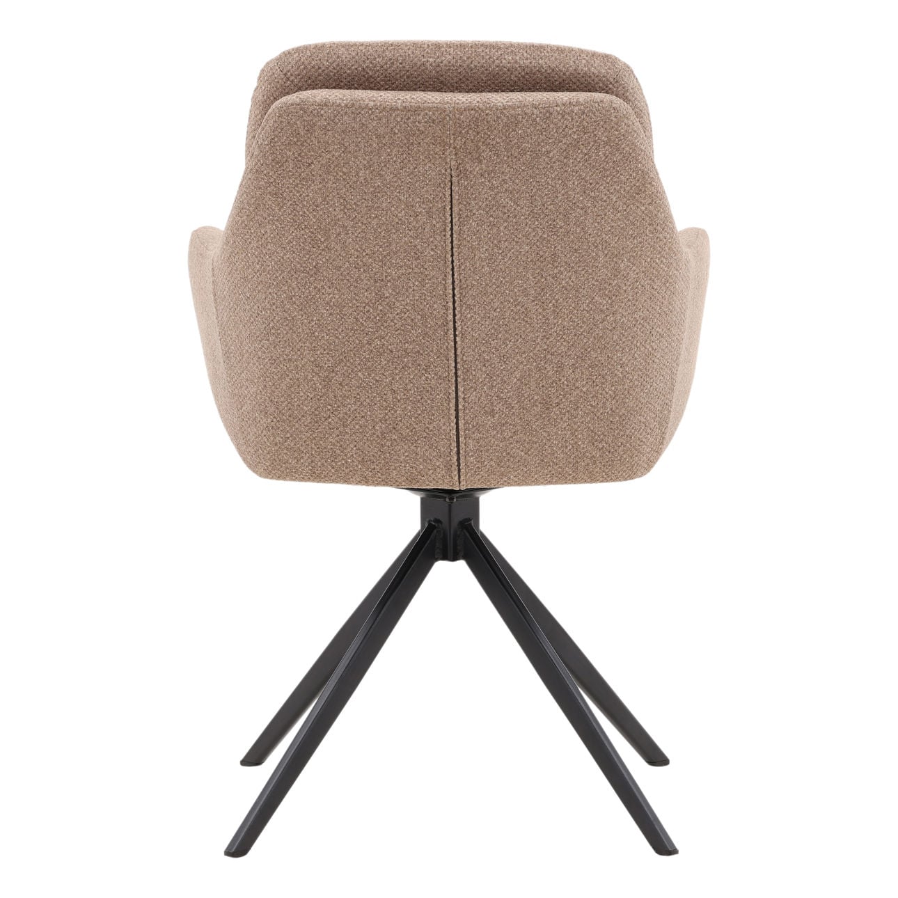Sand Polyester Upholstery and Steel Chair 23.5 in Wide
