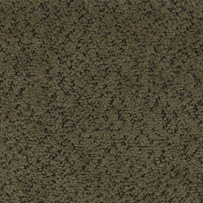 Olive Boucle Upholstery and Steel Stool 22 in Wide