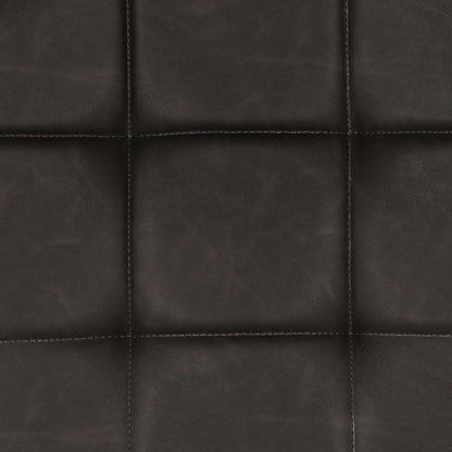 Refined Faux Leather and Steel Dining Chair