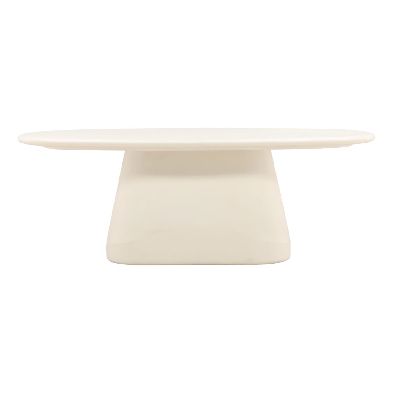 Ivory Lightweight Concrete Table 83 in Wide