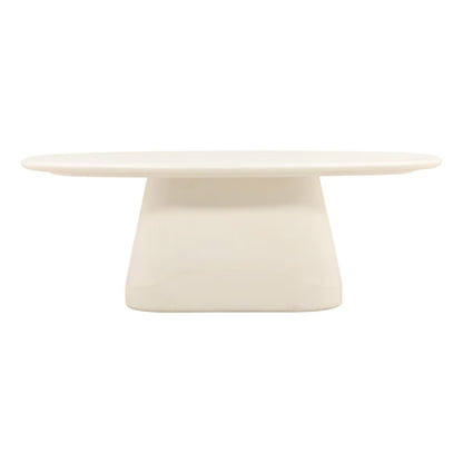 Ivory Lightweight Concrete Table 83 in Wide
