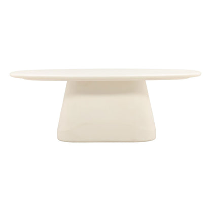 Ivory Lightweight Concrete Table 83 in Wide