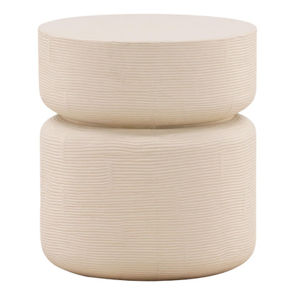 Ivory Concrete Table 18 in Wide