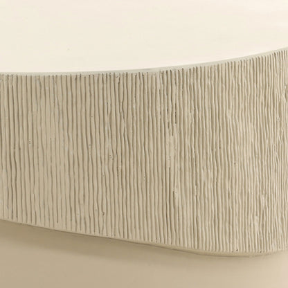 Cream Concrete Table 36 in Wide