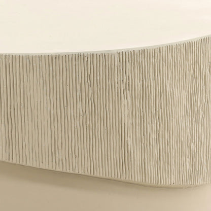 Cream Concrete Table 36 in Wide