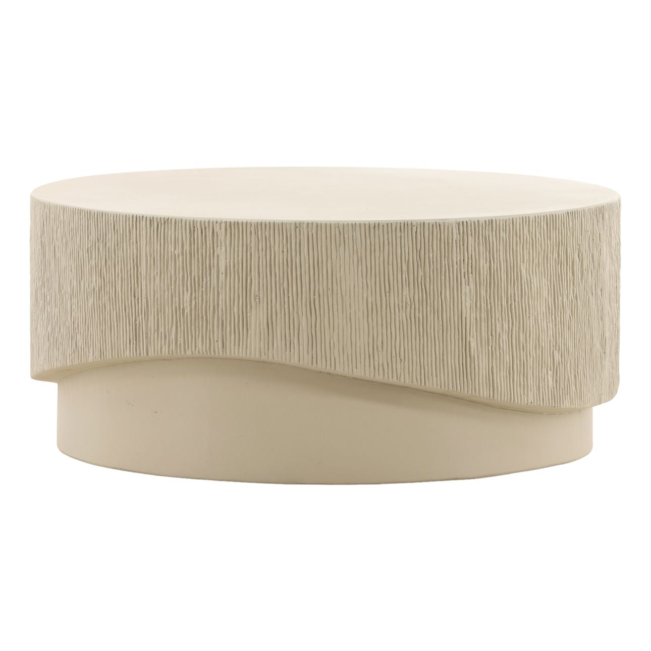 Cream Concrete Table 36 in Wide