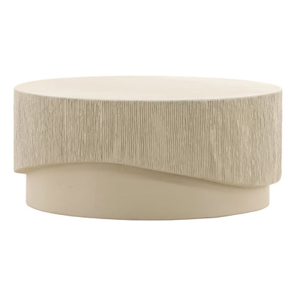 Cream Concrete Table 36 in Wide