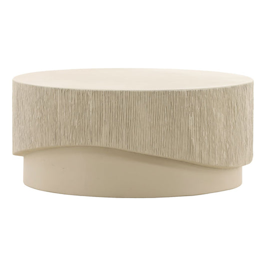 Cream Concrete Table 36 in Wide