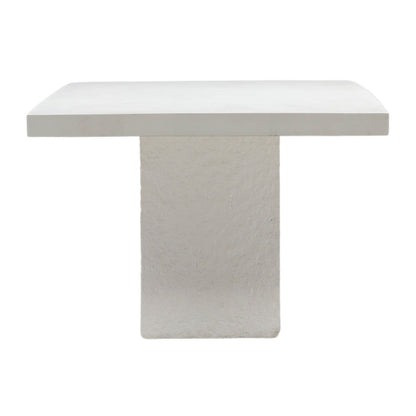 Cream Lightweight Concrete Table 90.5 in Wide