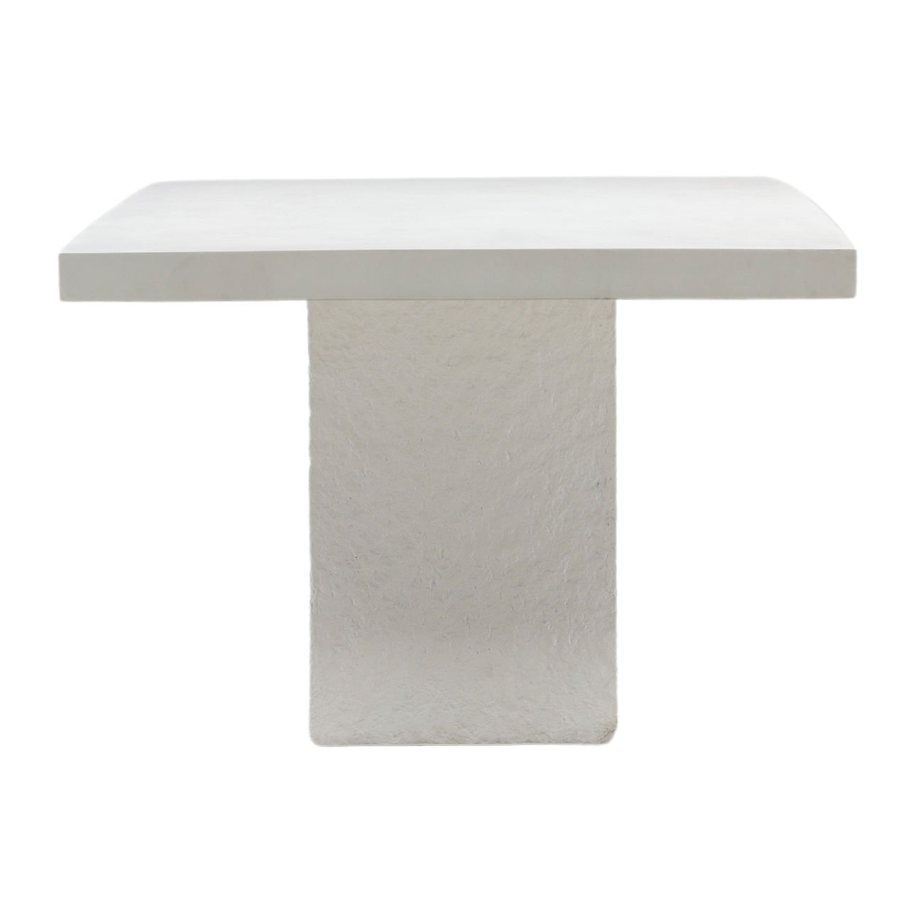 Cream Lightweight Concrete Table 90.5 in Wide