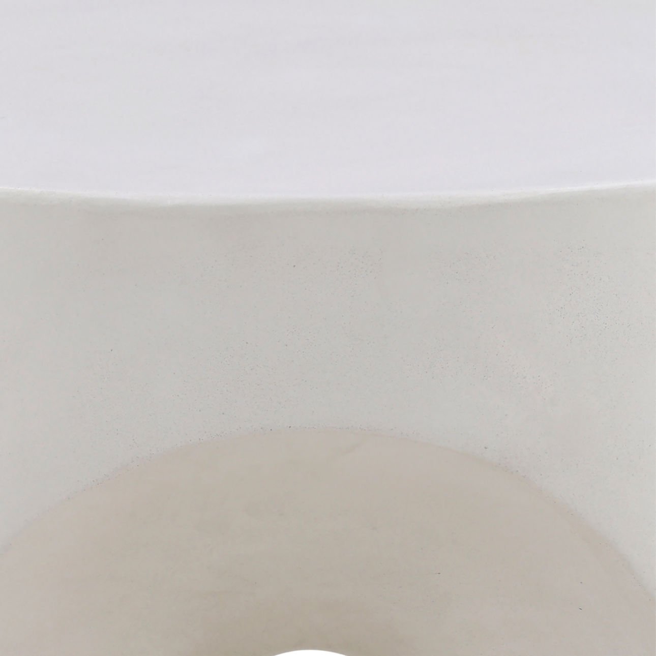 Ivory Concrete Table 19.5 in Wide