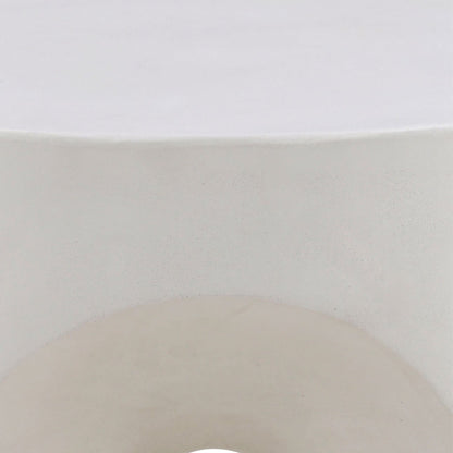 Ivory Concrete Table 19.5 in Wide