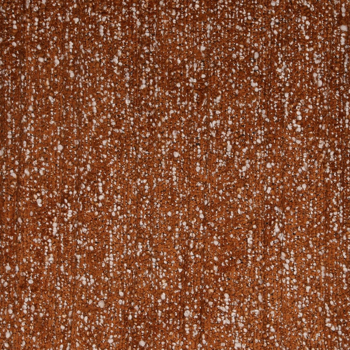 Modern Chunky Boucle Fabric and Rubber Wood Home Accent