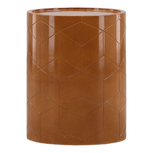 Artisan High-Gloss Lightweight Concrete Side Table