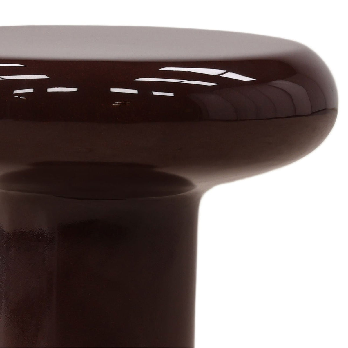 Elevated High-Gloss Lightweight Concrete Side Table
