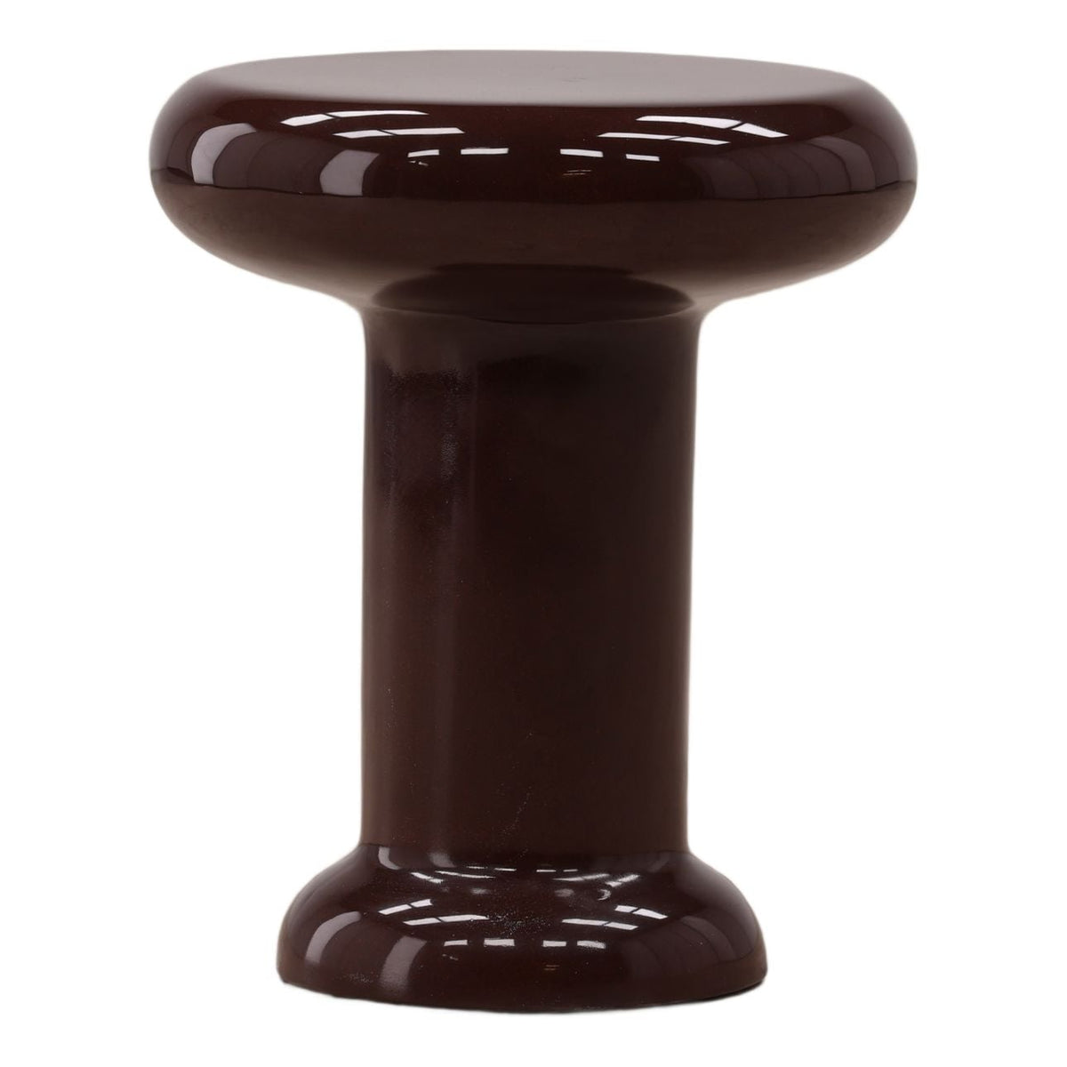 Elevated High-Gloss Lightweight Concrete Side Table