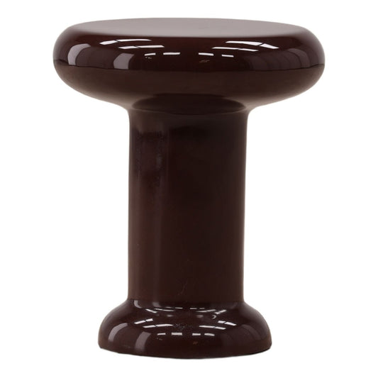 Elevated High-Gloss Lightweight Concrete Side Table