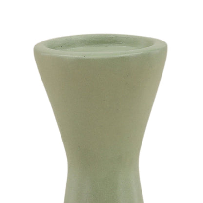 Pastel Green Lightweight Concrete Holder 4 in Wide