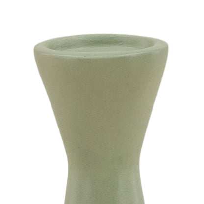 Pastel Green Lightweight Concrete Holder 4 in Wide