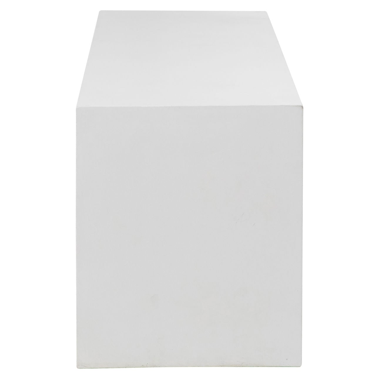 Natural White Sealed Finish Lightweight Concrete Bench 63 in Wide