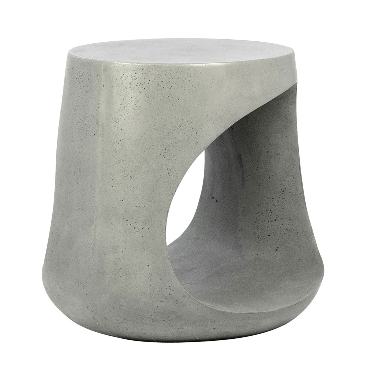 Grey Concrete Finish with Acrylic Seal Lightweight Concrete Table 18 in Wide