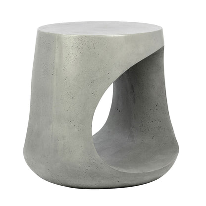 Grey Concrete Finish with Acrylic Seal Lightweight Concrete Table 18 in Wide