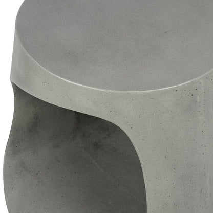 Grey Concrete Finish with Acrylic Seal Lightweight Concrete Table 18 in Wide