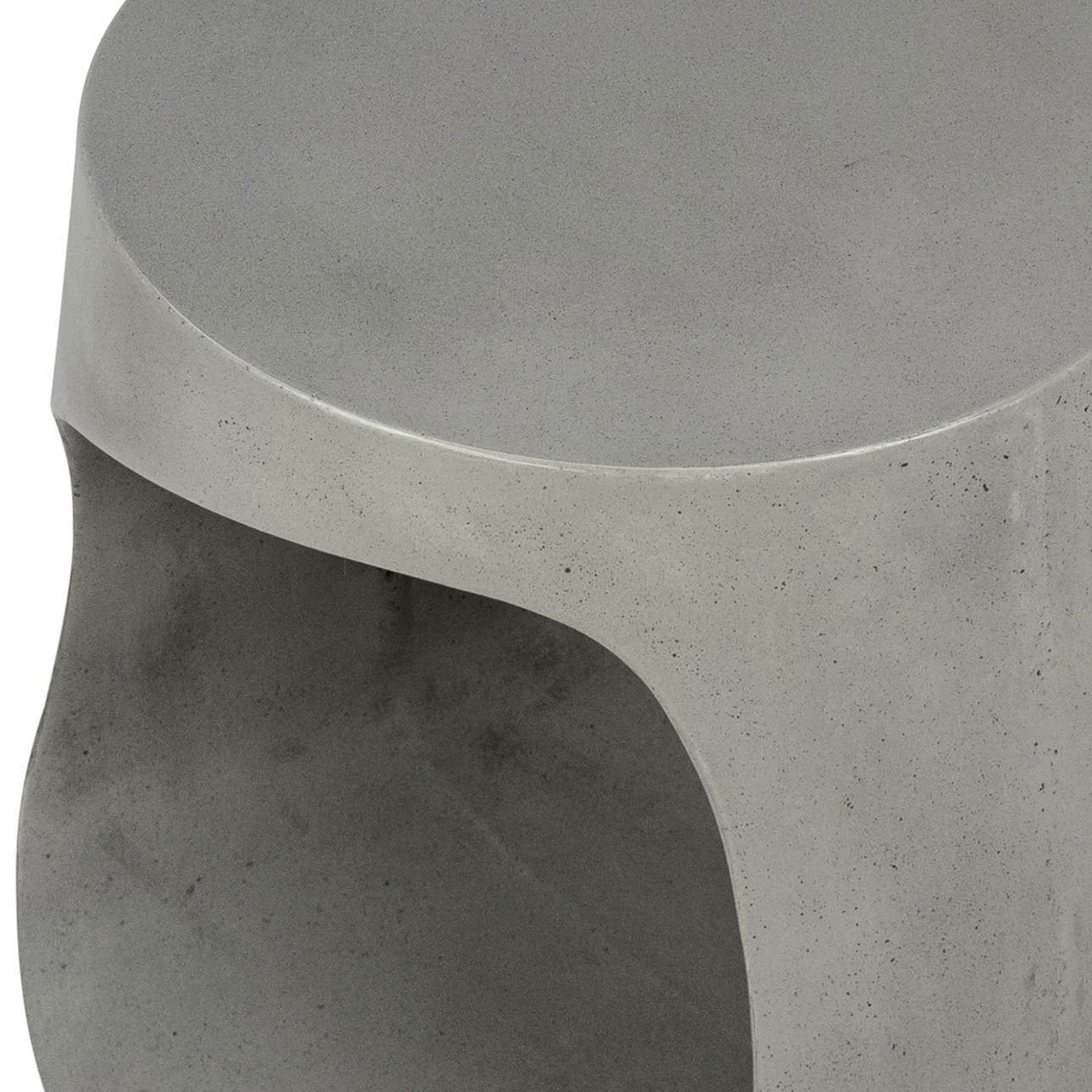 Grey Concrete Finish with Acrylic Seal Lightweight Concrete Table 18 in Wide