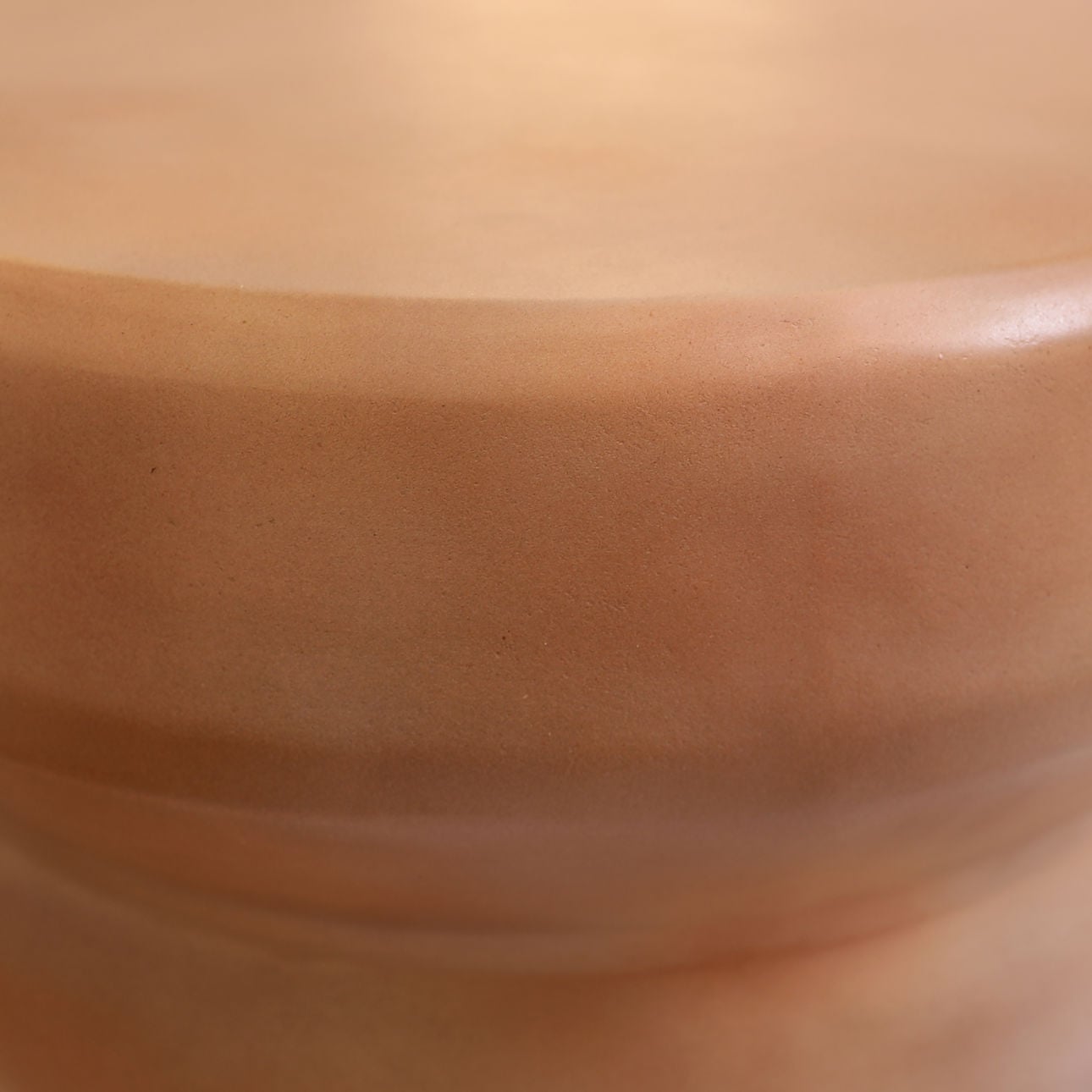 Terracotta Lightweight Concrete Table 21 in Wide
