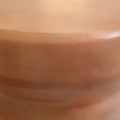 Terracotta Lightweight Concrete Table 21 in Wide