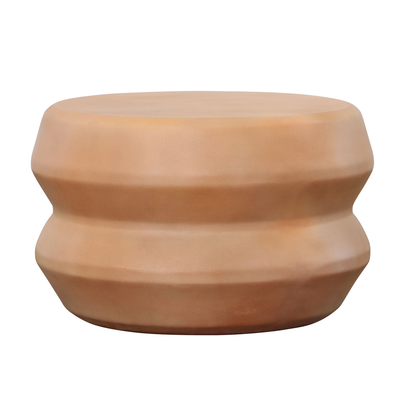 Terracotta Lightweight Concrete Table 21 in Wide