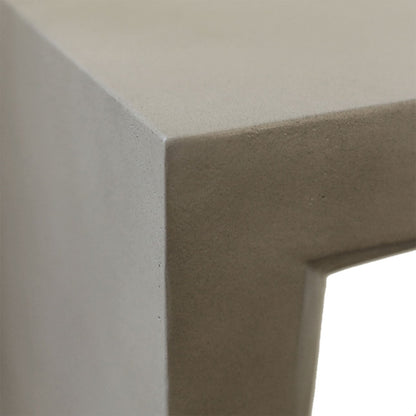 Grey Concrete Finish with Acrylic Sealer Lightweight Concrete Table 55 in Wide