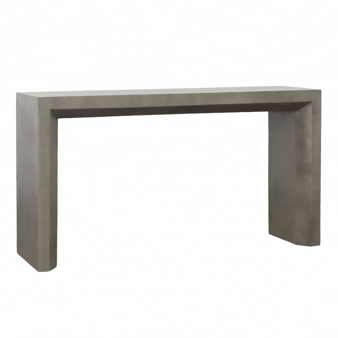 Grey Concrete Finish with Acrylic Sealer Lightweight Concrete Table 55 in Wide