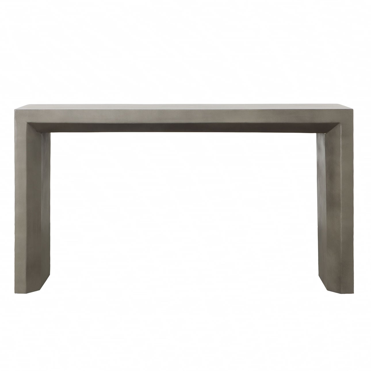 Grey Concrete Finish with Acrylic Sealer Lightweight Concrete Table 55 in Wide